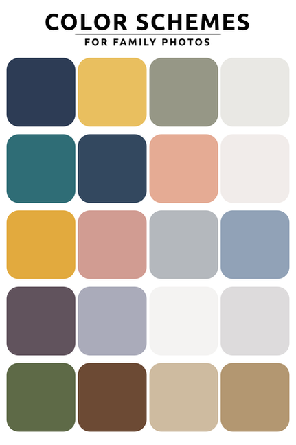 Color palettes for family photos